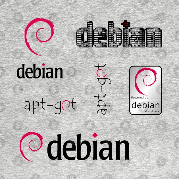 debian sticker set by yourgeekside